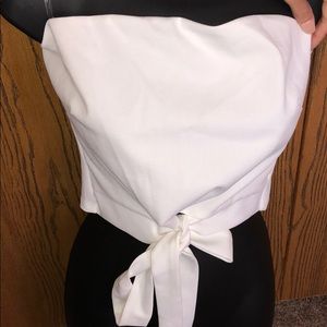 Crop dressy tube top